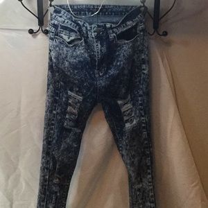 High waist skinny jeans